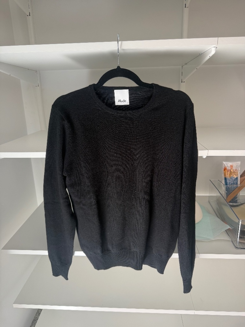 Allude Black Cashmere Sweater